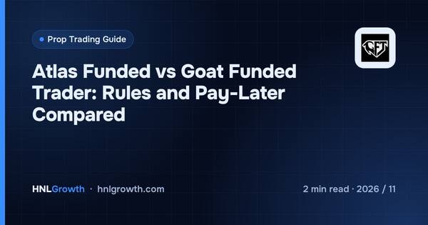 Atlas Funded vs Goat Funded Trader: Rules and Pay-Later Compared cover illustration