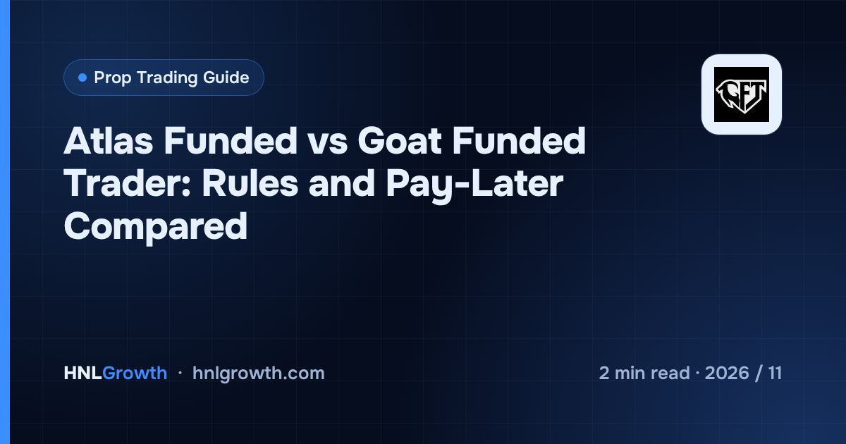 Atlas Funded vs Goat Funded Trader: Rules and Pay-Later Compared — cover image