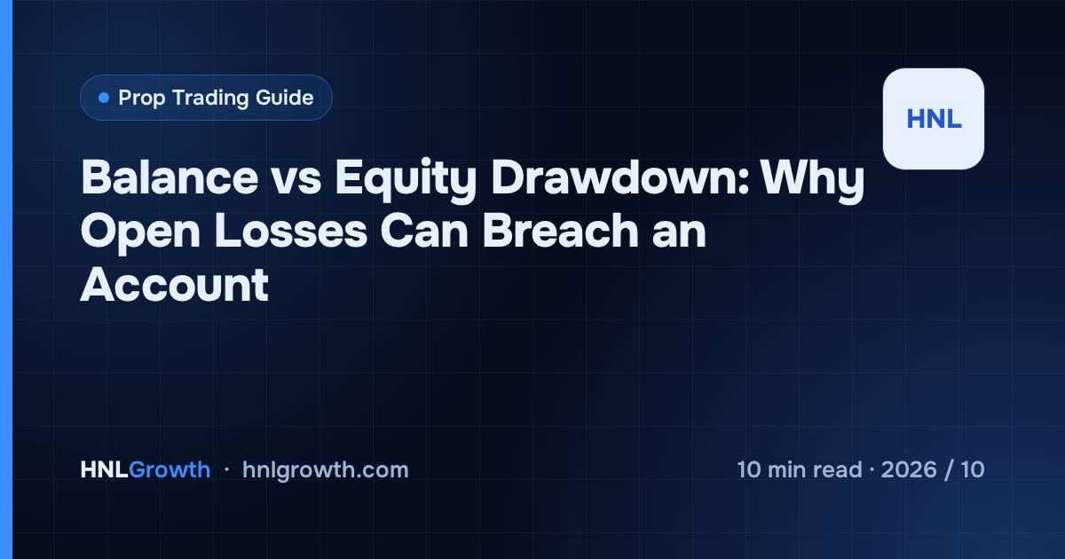 Balance vs Equity Drawdown: Why Open Losses Can Breach an Account — cover image