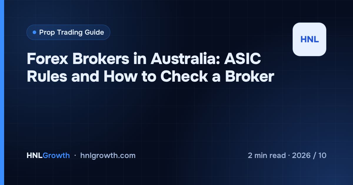 Forex Brokers in Australia: ASIC Rules and How to Check a Broker — cover image