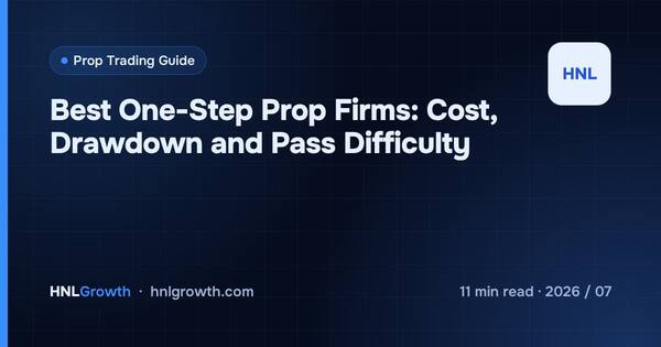 Best One-Step Prop Firms: Cost, Drawdown and Pass Difficulty cover illustration