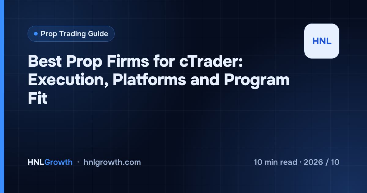 Best Prop Firms for cTrader: Execution, Platforms and Program Fit — cover image