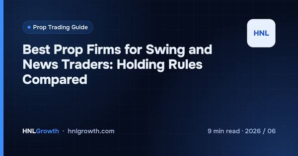 Best Prop Firms for Swing and News Traders: Holding Rules Compared cover illustration