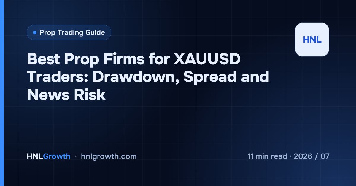 Best Prop Firms for XAUUSD Traders: Drawdown, Spread and News Risk — cover image