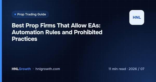 Best Prop Firms That Allow EAs: Automation Rules and Prohibited Practices cover illustration