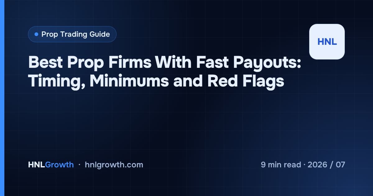 Best Prop Firms With Fast Payouts: Timing, Minimums and Red Flags — cover image