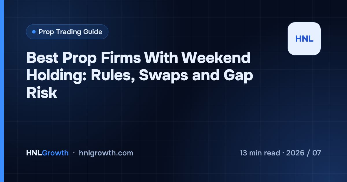 Best Prop Firms With Weekend Holding: Rules, Swaps and Gap Risk — cover image