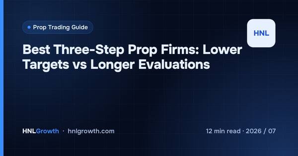 Best Three-Step Prop Firms: Lower Targets vs Longer Evaluations cover illustration