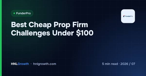 Best Cheap Prop Firm Challenges Under $100 cover illustration