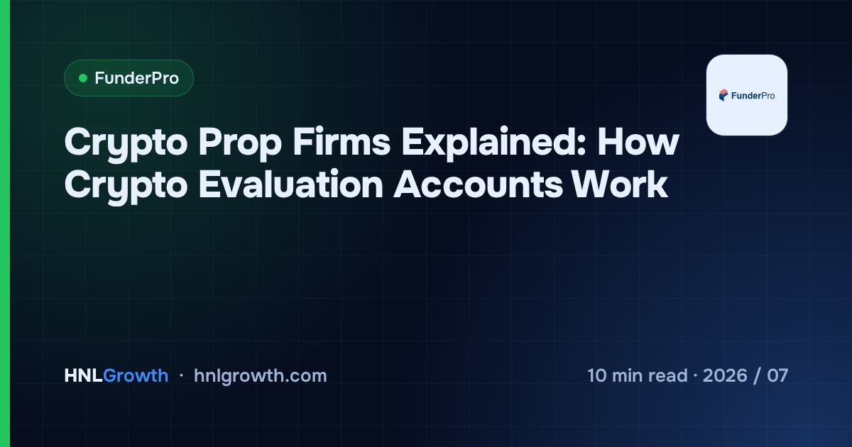 Crypto Prop Firms Explained: How Crypto Evaluation Accounts Work — cover image