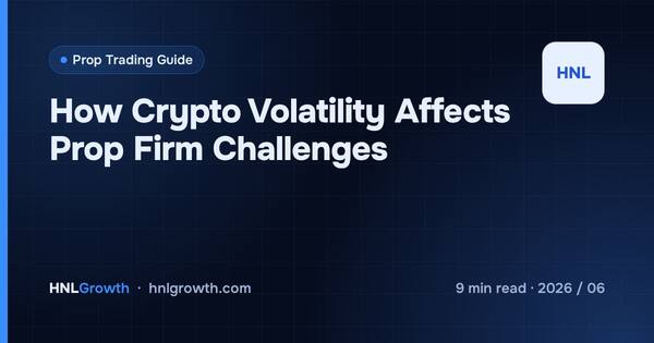 How Crypto Volatility Affects Prop Firm Challenges cover illustration