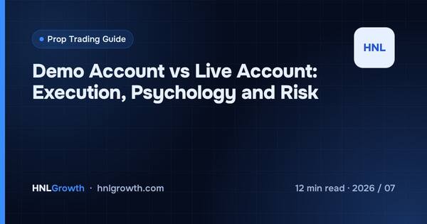 Demo Account vs Live Account: Execution, Psychology and Risk cover illustration