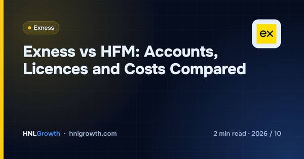 Exness vs HFM: Accounts, Licences and Costs Compared cover illustration