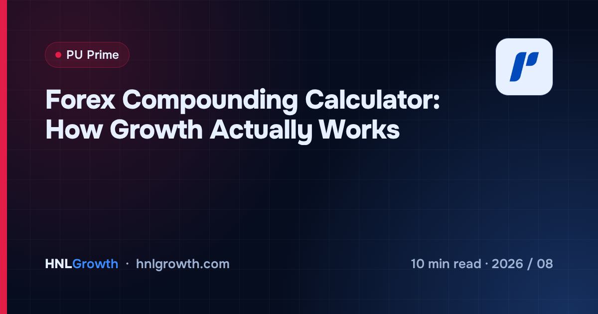 Forex Compounding Calculator: How Growth Actually Works — cover image