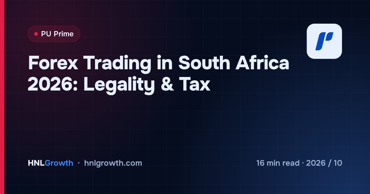 Forex Trading in South Africa 2026: Legality & Tax — cover image