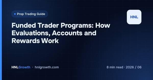 Funded Trader Programs: How Evaluations, Accounts and Rewards Work cover illustration