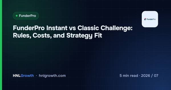 FunderPro Instant vs Classic Challenge: Rules, Costs, and Strategy Fit cover illustration