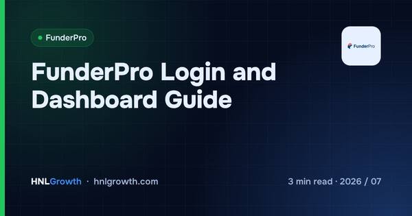 FunderPro Login and Dashboard Guide cover illustration