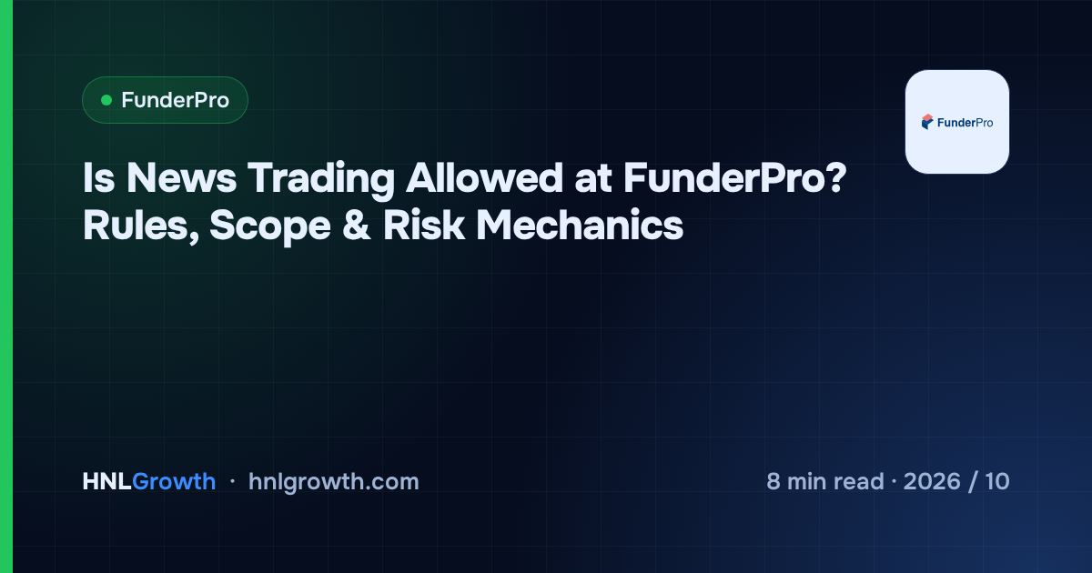 Is News Trading Allowed at FunderPro? Rules, Scope & Risk Mechanics — cover image