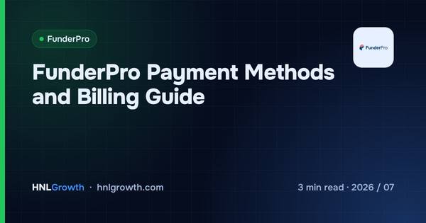 FunderPro Payment Methods and Billing Guide cover illustration