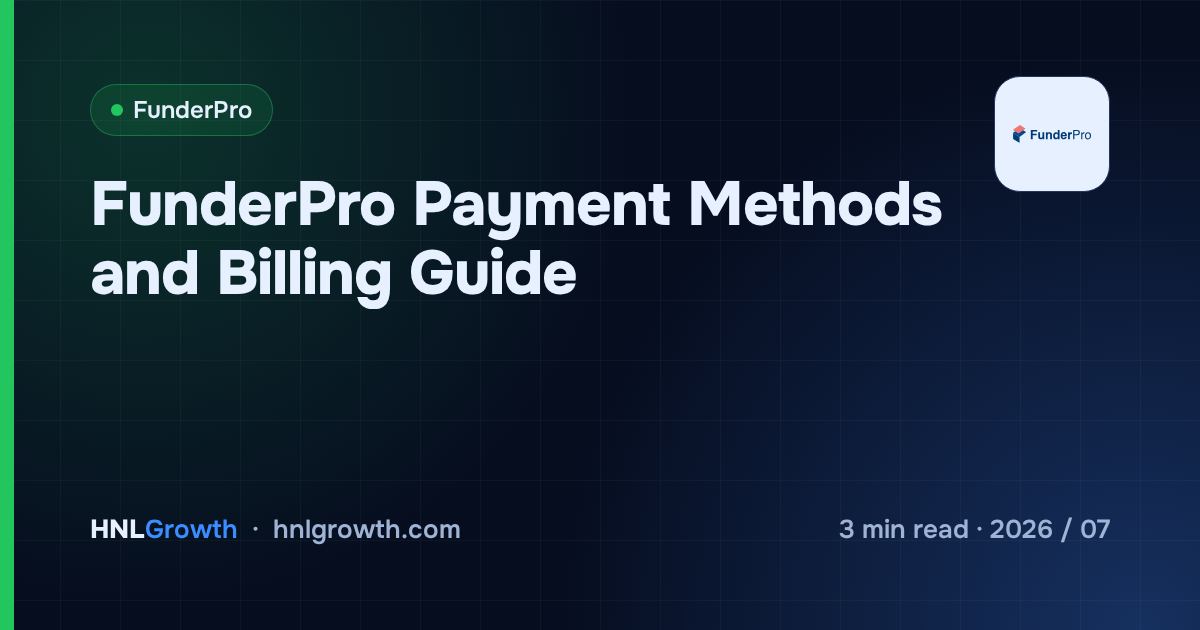 FunderPro Payment Methods and Billing Guide — cover image