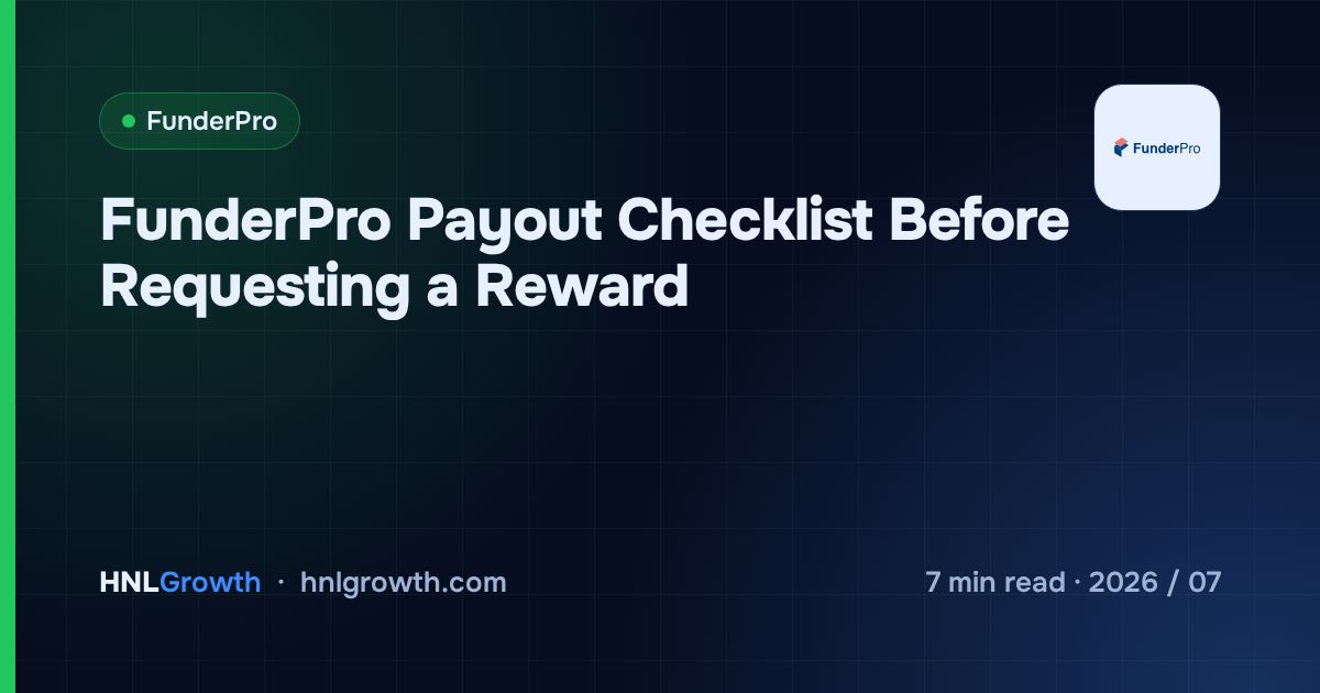 FunderPro Payout Checklist Before Requesting a Reward — cover image