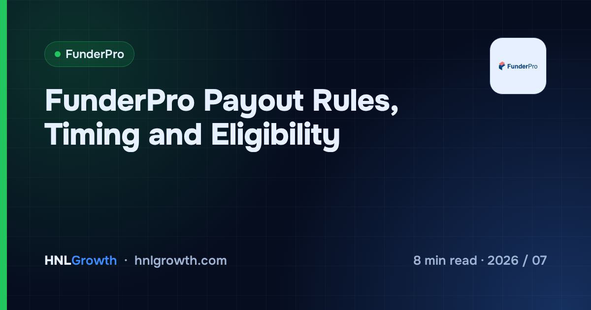 FunderPro Payout Rules, Timing and Eligibility — cover image