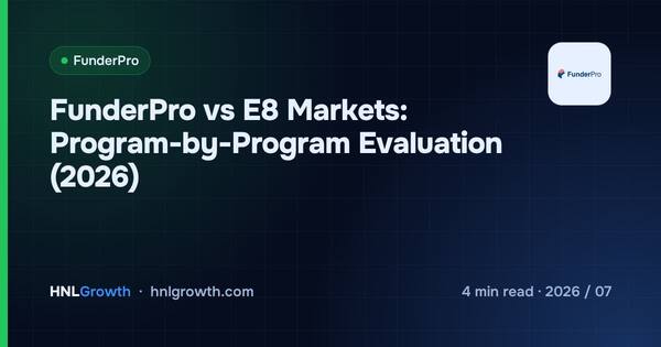 FunderPro vs E8 Markets: Program-by-Program Evaluation (2026) cover illustration