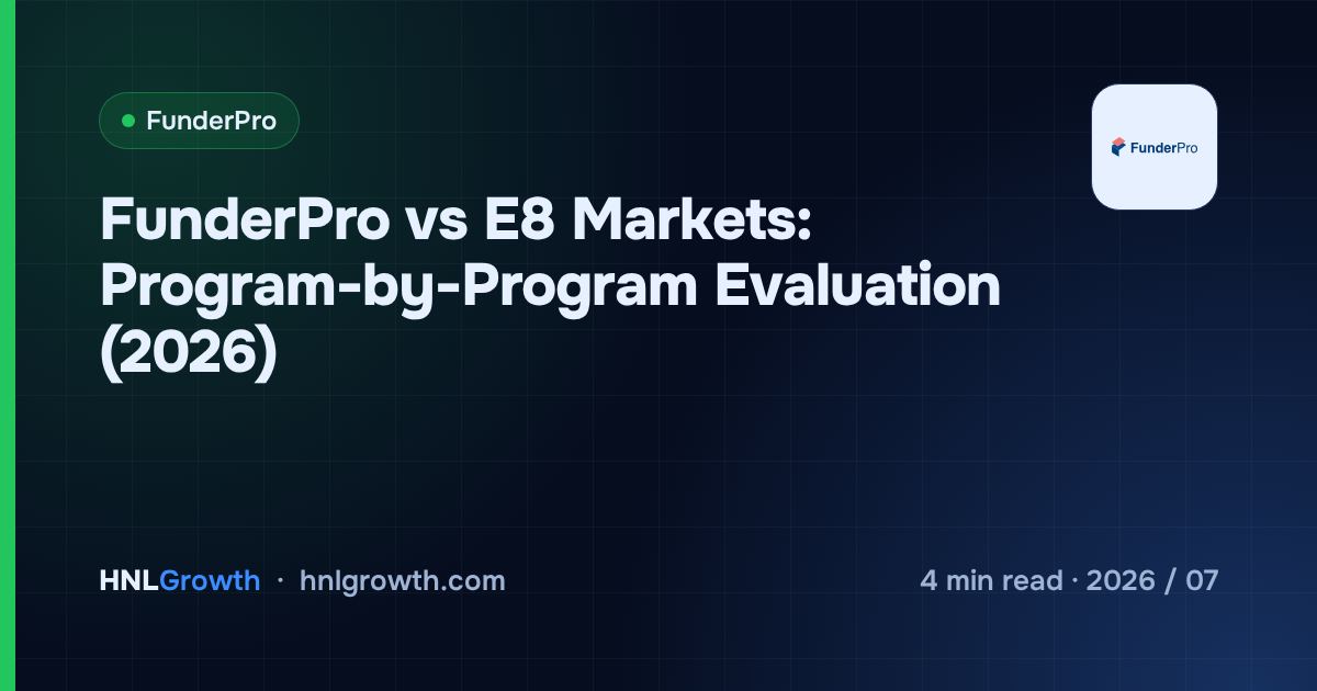 FunderPro vs E8 Markets: Program-by-Program Evaluation (2026) — cover image