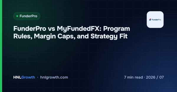 FunderPro vs MyFundedFX: Program Rules, Margin Caps, and Strategy Fit cover illustration