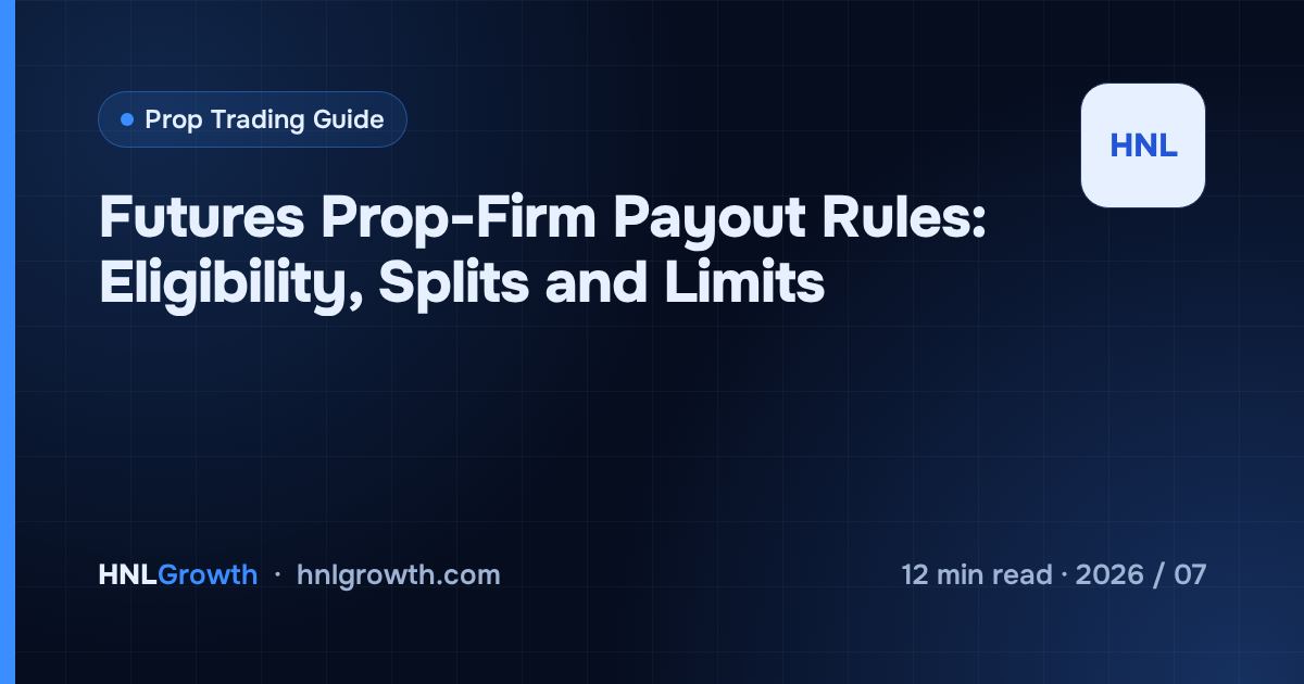 Futures Prop-Firm Payout Rules: Eligibility, Splits and Limits — cover image
