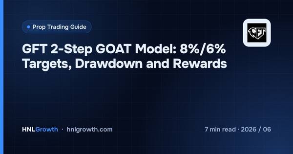 GFT 2-Step GOAT Model: 8%/6% Targets, Drawdown and Rewards cover illustration