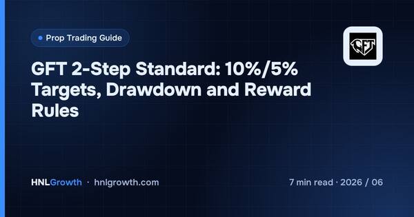 GFT 2-Step Standard: 10%/5% Targets, Drawdown and Reward Rules cover illustration