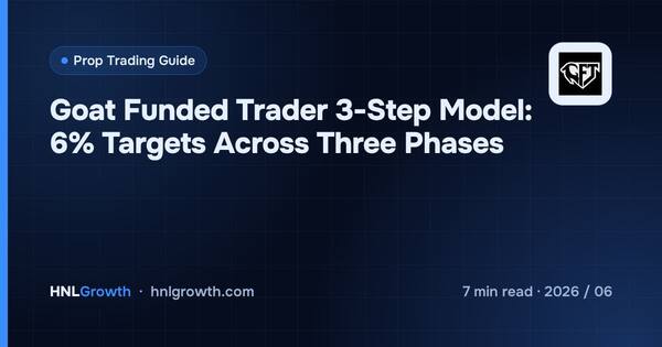 Goat Funded Trader 3-Step Model: 6% Targets Across Three Phases cover illustration