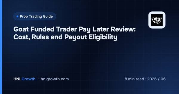 Goat Funded Trader Pay Later Review: Cost, Rules and Payout Eligibility cover illustration