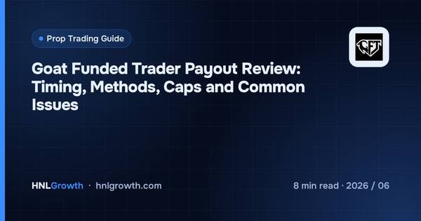 Goat Funded Trader Payout Review: Timing, Methods, Caps and Common Issues cover illustration