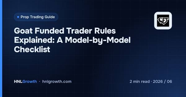 Goat Funded Trader Rules Explained: A Model-by-Model Checklist cover illustration