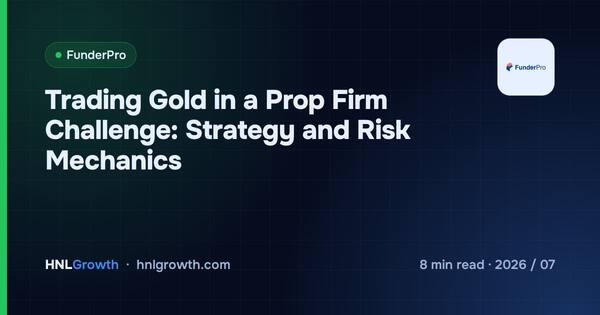 Trading Gold in a Prop Firm Challenge: Strategy and Risk Mechanics cover illustration