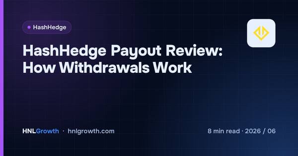HashHedge Payout Review: How Withdrawals Work cover illustration