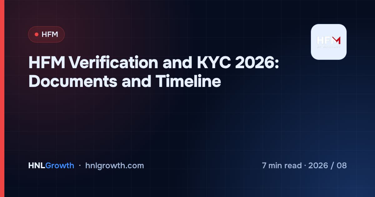 HFM Verification and KYC 2026: Documents and Timeline — cover image