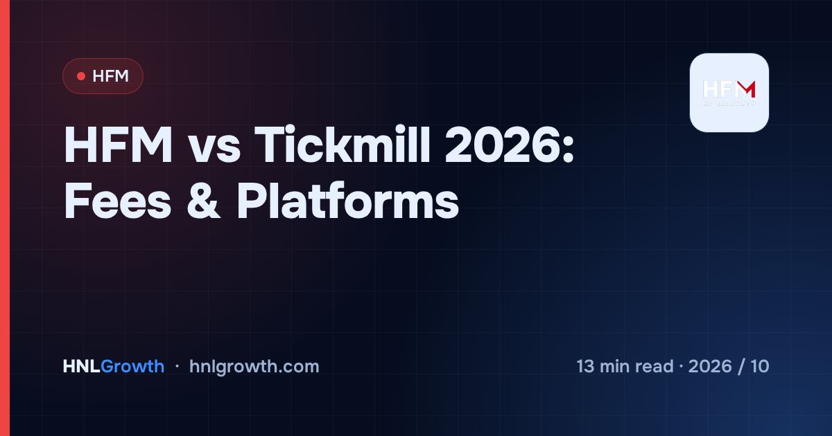 HFM vs Tickmill 2026: Fees & Platforms — cover image