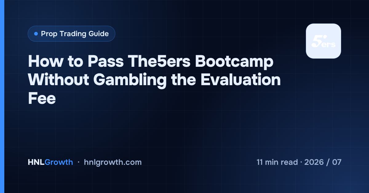 How to Pass The5ers Bootcamp Without Gambling the Evaluation Fee — cover image