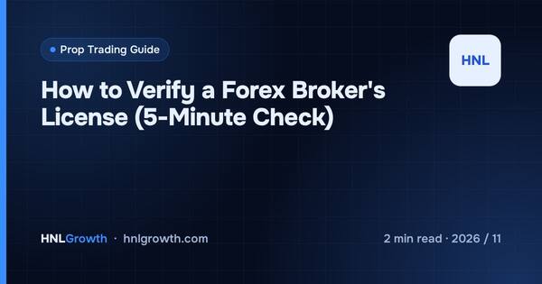 How to Verify a Forex Broker's License (5-Minute Check) cover illustration