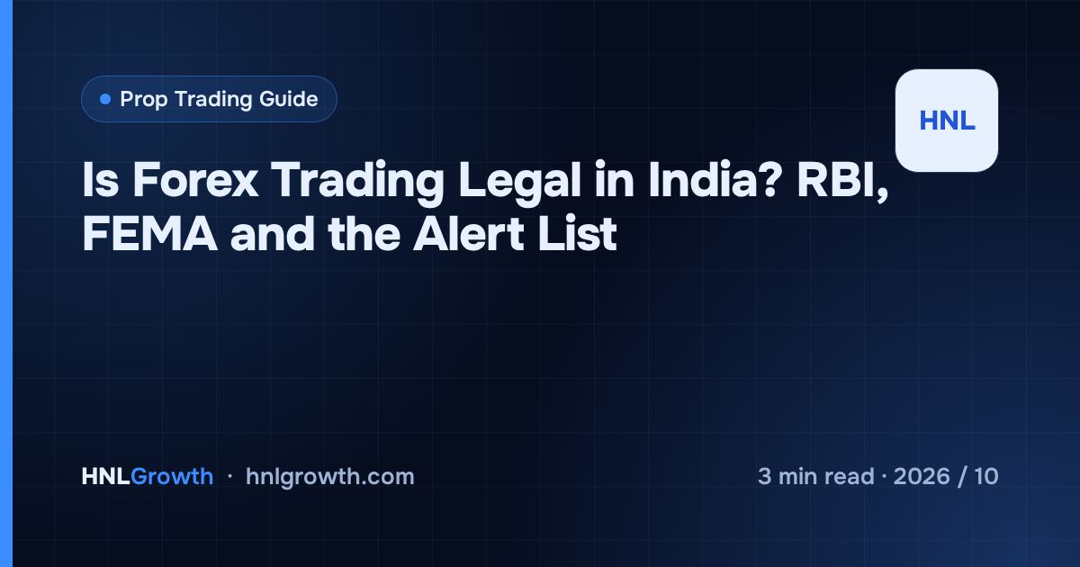Is Forex Trading Legal in India? RBI, FEMA and the Alert List — cover image