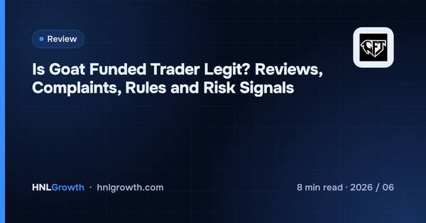 Is Goat Funded Trader Legit? Reviews, Complaints, Rules and Risk Signals cover illustration