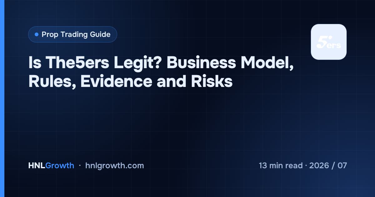 Is The5ers Legit? Business Model, Rules, Evidence and Risks — cover image