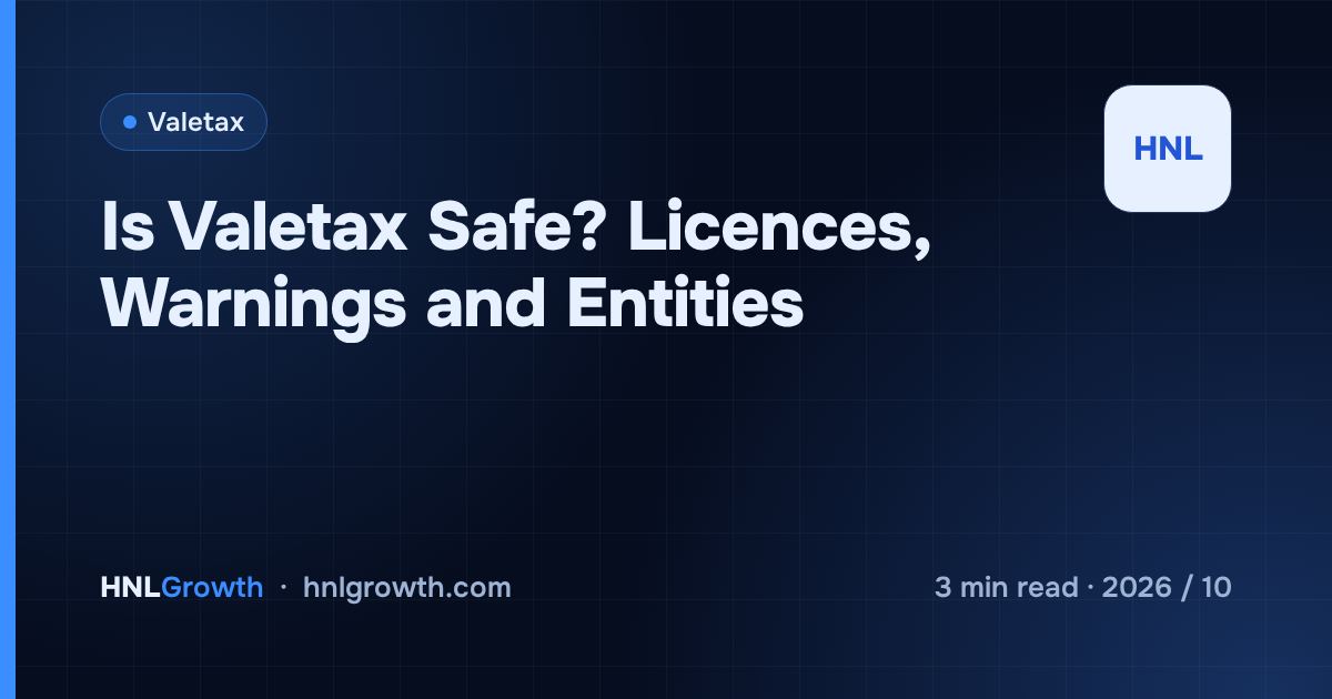 Is Valetax Safe? Licences, Warnings and Entities — cover image