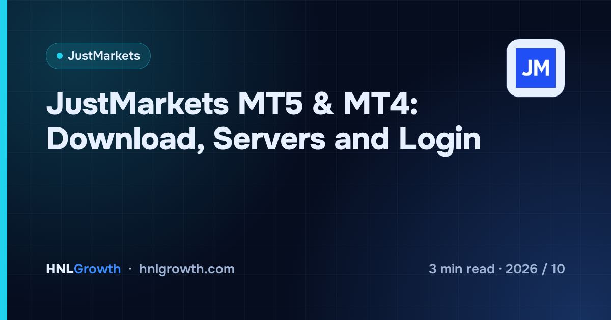 JustMarkets MT5 & MT4: Download, Servers and Login — cover image
