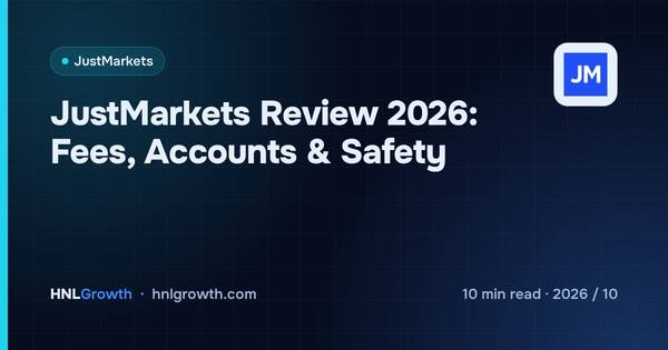 JustMarkets Review 2026: Fees, Accounts & Safety cover illustration