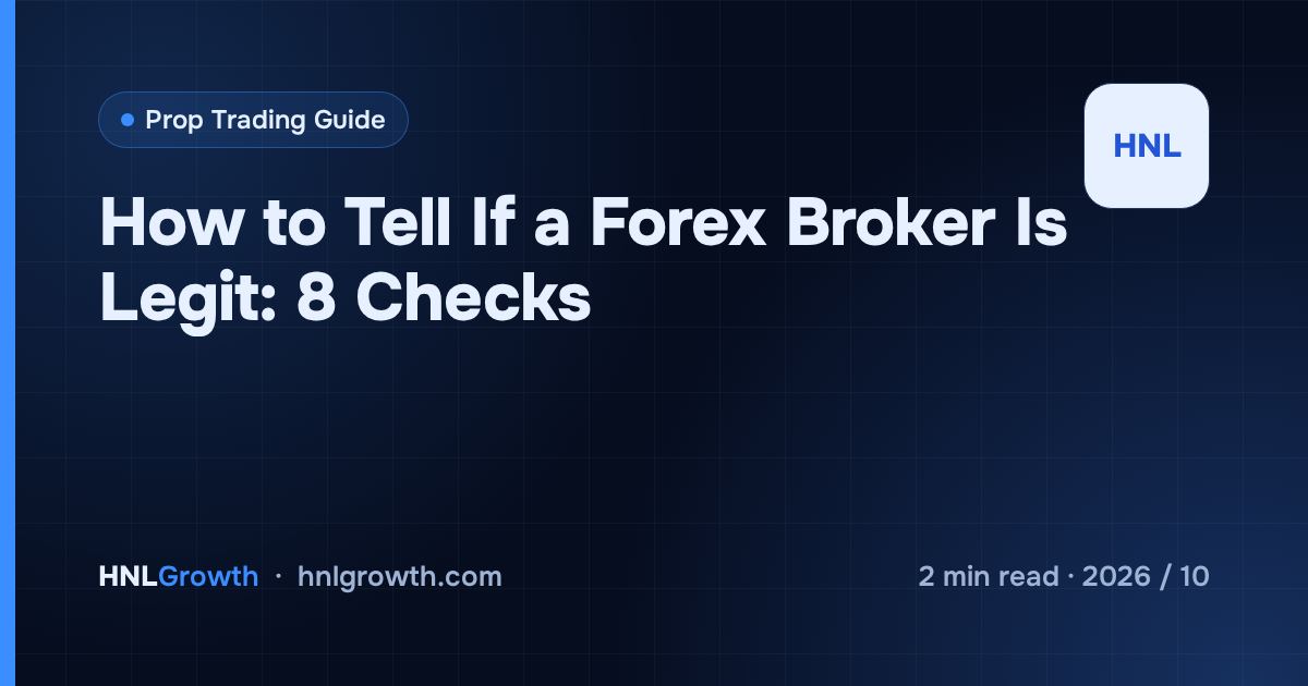 How to Tell If a Forex Broker Is Legit: 8 Checks — cover image